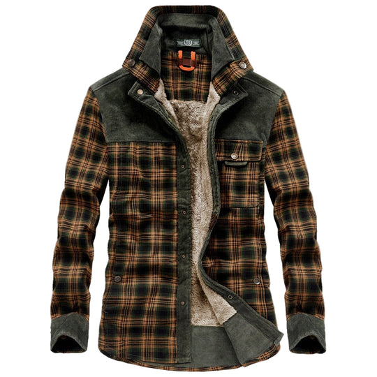 Plaid Winter Jacket for Men