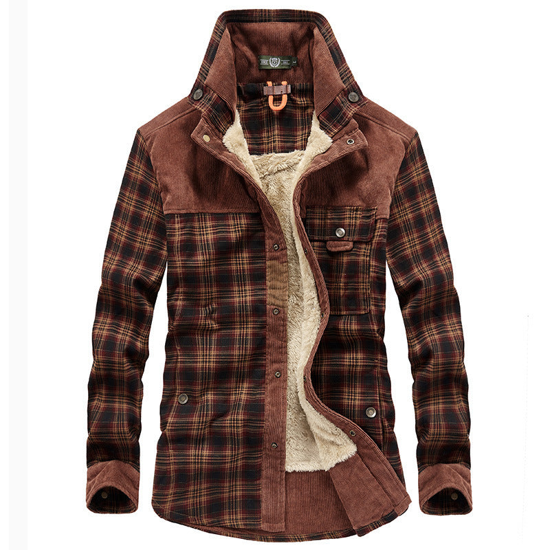 Plaid Winter Jacket for Men