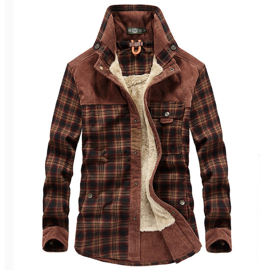 Plaid Winter Jacket for Men