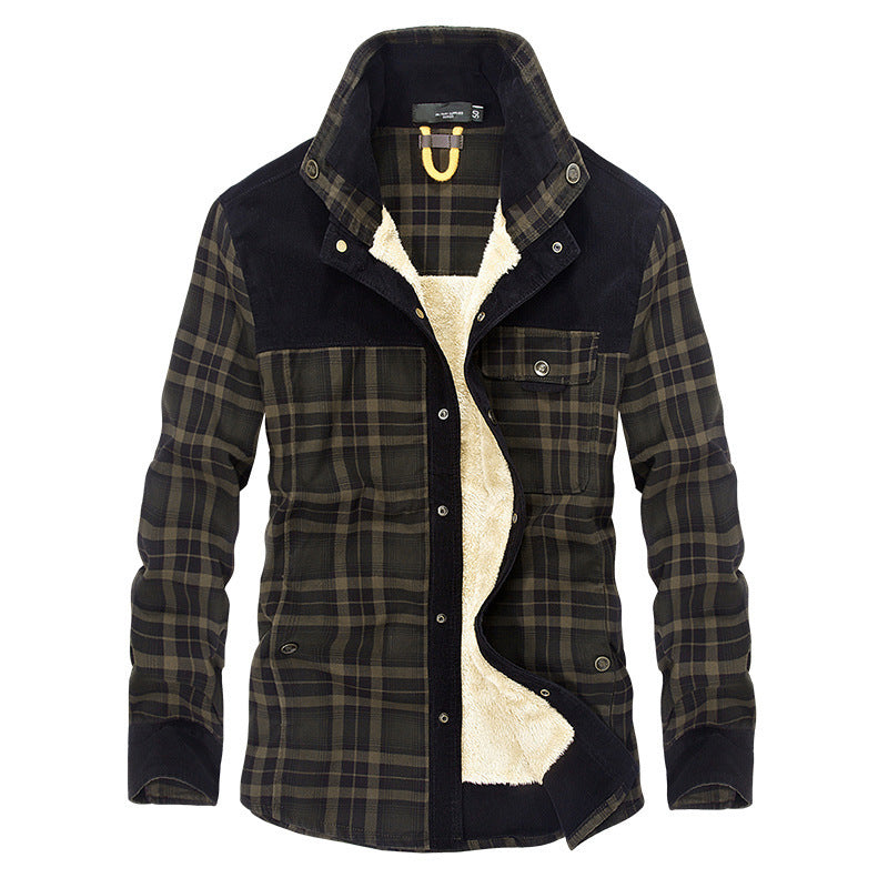 Plaid Winter Jacket for Men