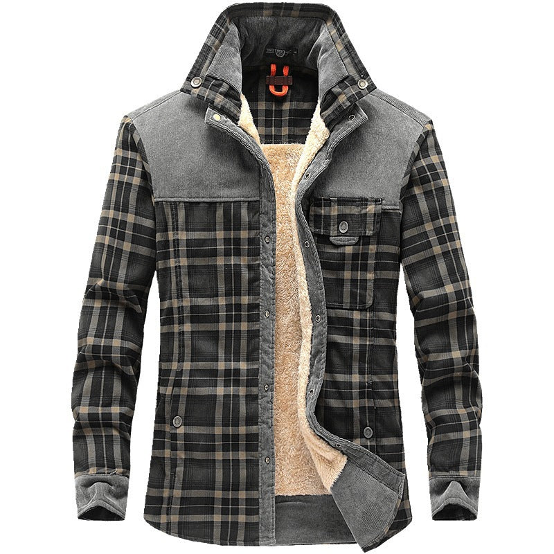 Plaid Winter Jacket for Men