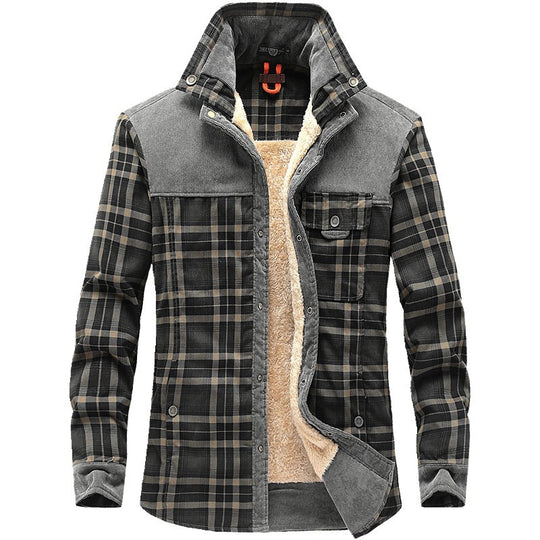 Plaid Winter Jacket for Men