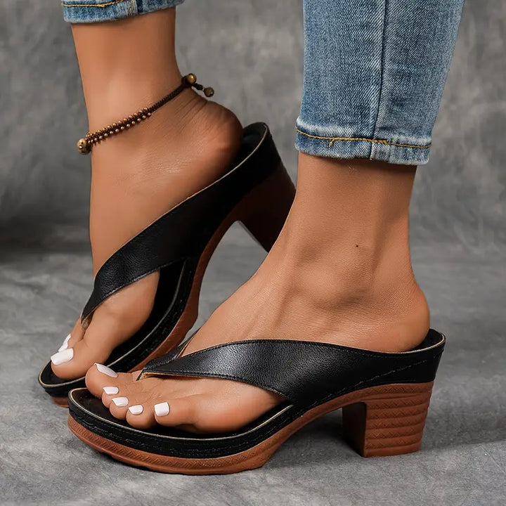 Platform Thong Heel Sandals for Women