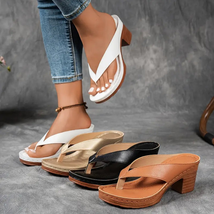 Platform Thong Heel Sandals for Women