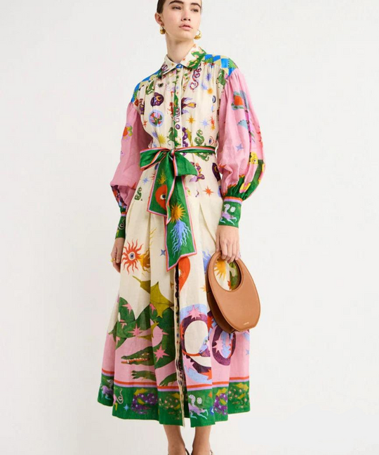 Italian Maxi Shirt Dress for Women