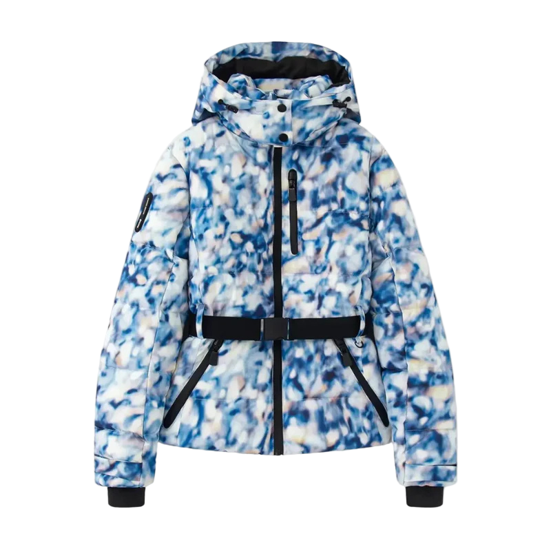 Quilted Belted Puffer Jacket for Women