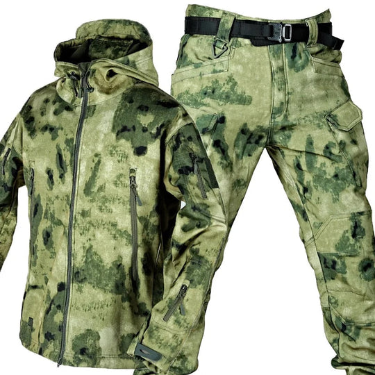 2-Piece Softshell Jacket + Pants | Winter Suit Set for Men