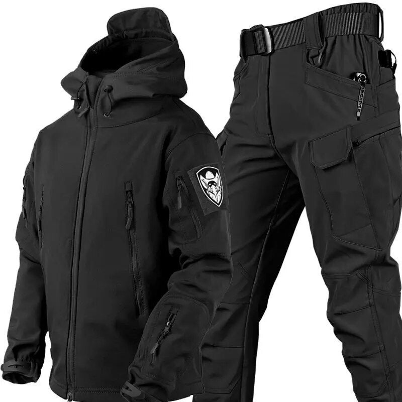 2-Piece Softshell Jacket + Pants | Winter Suit Set for Men