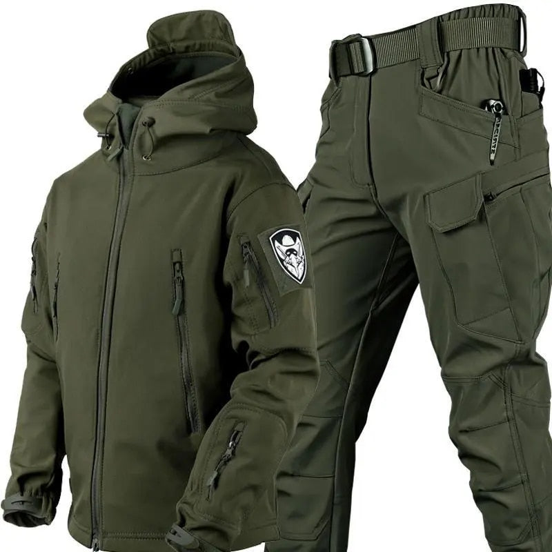 2-Piece Softshell Jacket + Pants | Winter Suit Set for Men