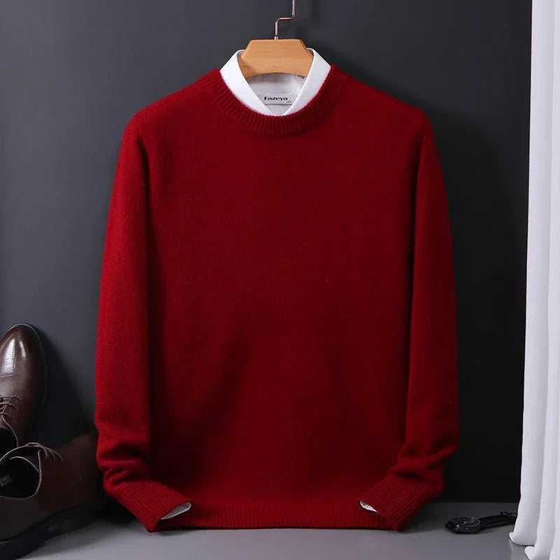 Ribbed Crewneck Sweater for Men