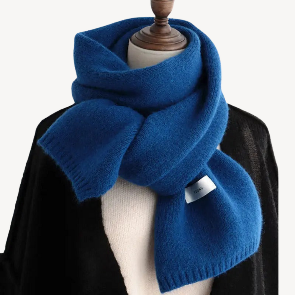 Ribbed Knit Winter Scarf for Women