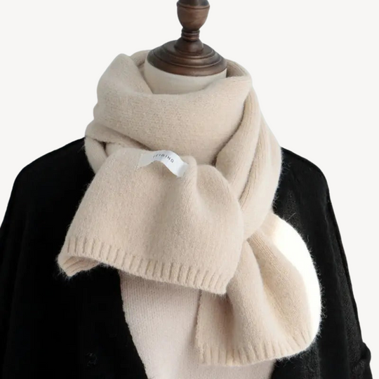 Ribbed Knit Winter Scarf for Women
