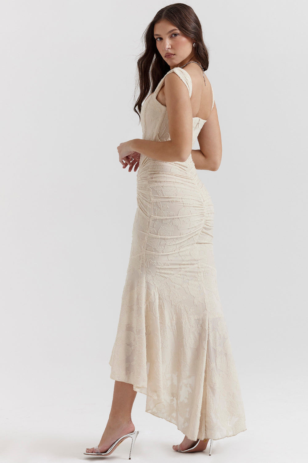 Off-Shoulder Evening Waist Dress for Women