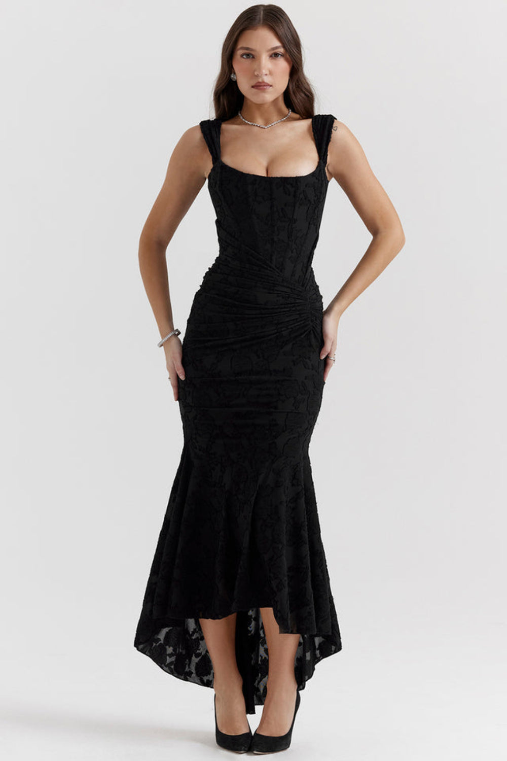 Off-Shoulder Evening Waist Dress for Women