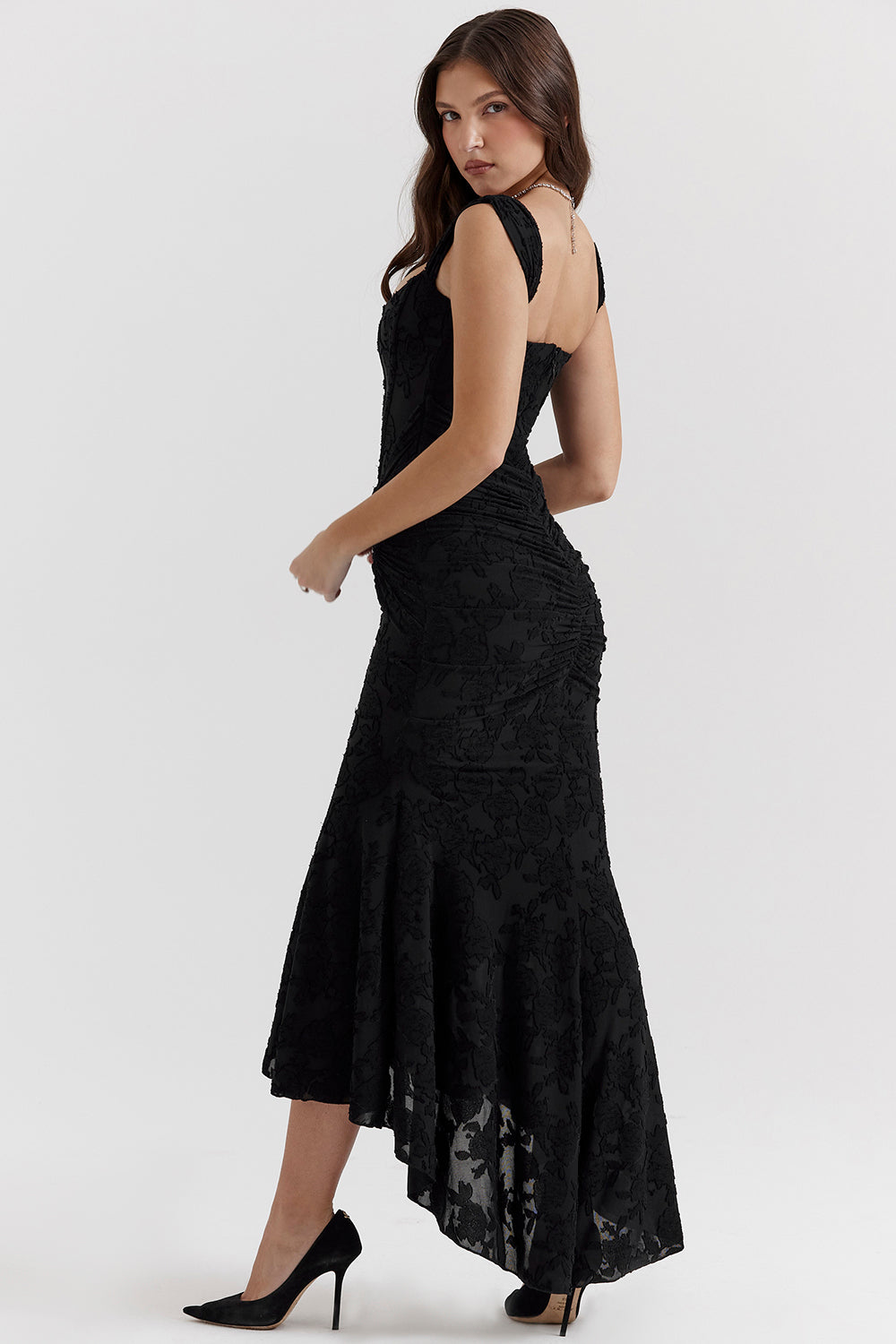 Off-Shoulder Evening Waist Dress for Women