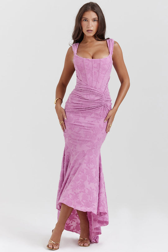 Off-Shoulder Evening Waist Dress for Women