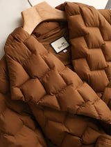 Belted Quilted Puffer Coat for Women - Image 2