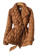 Belted Quilted Puffer Coat for Women - Image 5