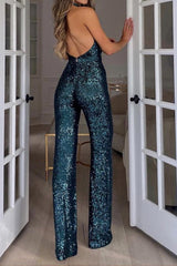 Halter Neck Wide Leg Jumpsuit for Women - Image 11