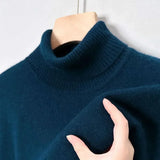 Fitted Turtleneck Sweater for Men - Image 2
