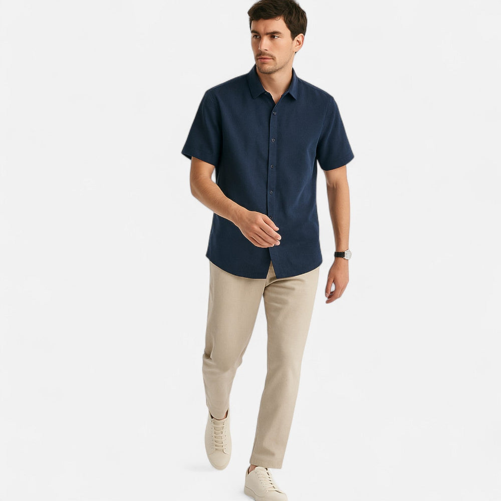 Short-Sleeve Button Shirt for Men