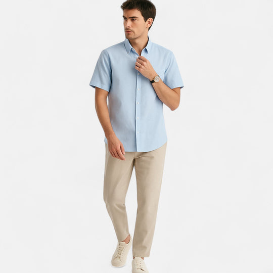 Short-Sleeve Button Shirt for Men