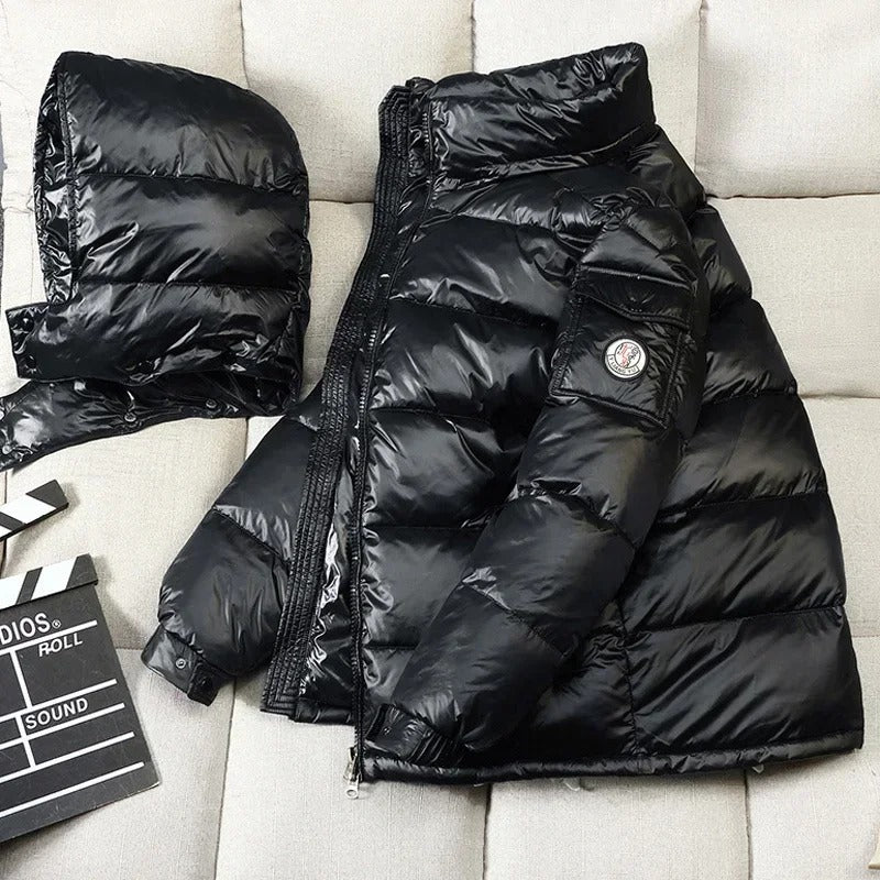 Short Down Jacket with Hood for Men