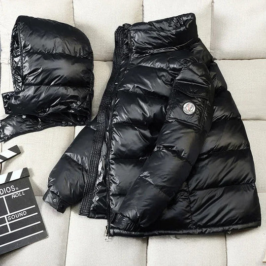 Short Down Jacket with Hood for Men