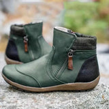 Ankle Boots for Women with Side Zip
