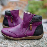 Ankle Boots for Women with Side Zip