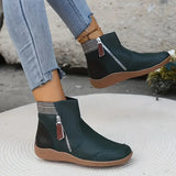 Ankle Boots for Women with Side Zip