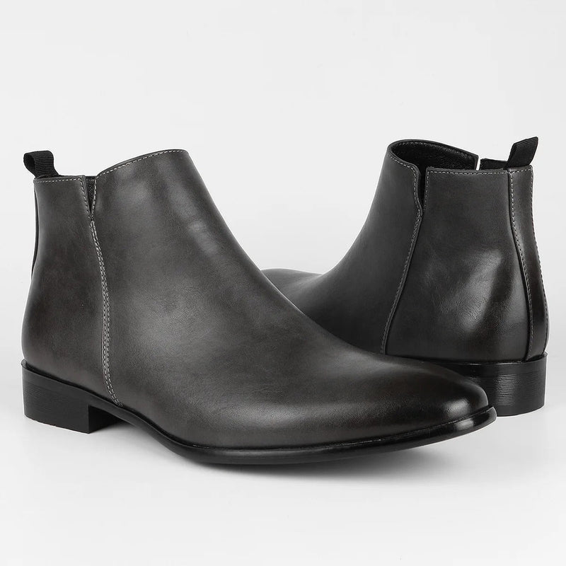 Side Zip Retro Boots for Men
