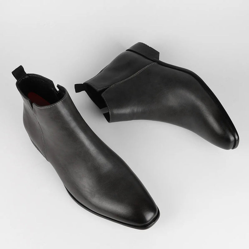 Side Zip Retro Boots for Men