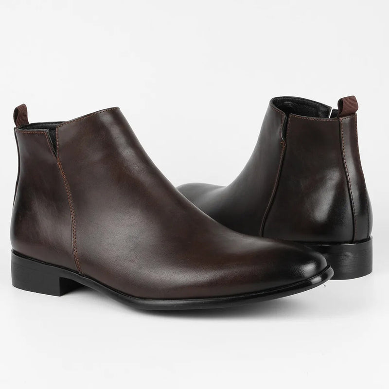 Side Zip Retro Boots for Men