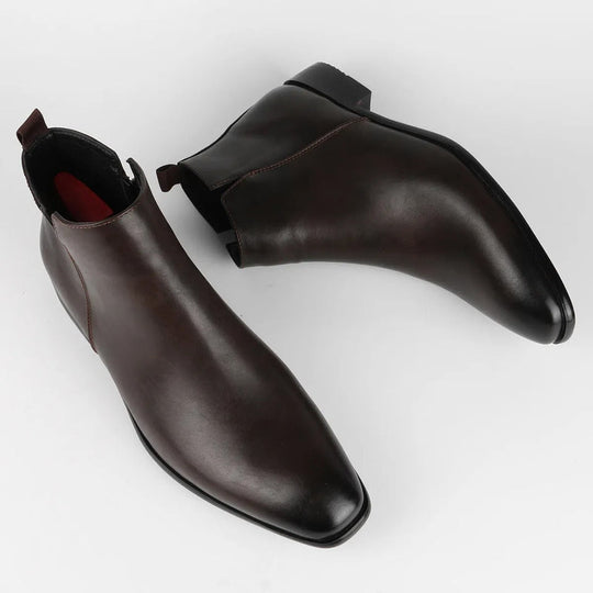 Side Zip Retro Boots for Men
