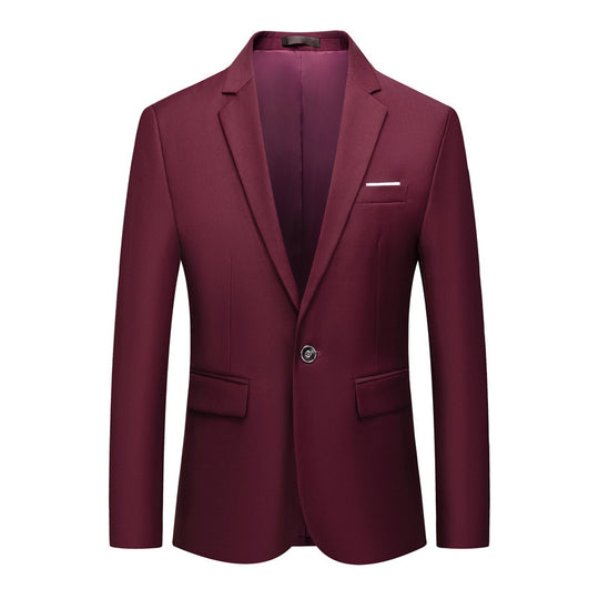Single-Button Formal Blazer for Men