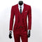 Slim Fit Three-Piece Suit for Men