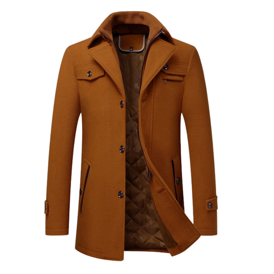 Slim Fit Trench Coat for Men