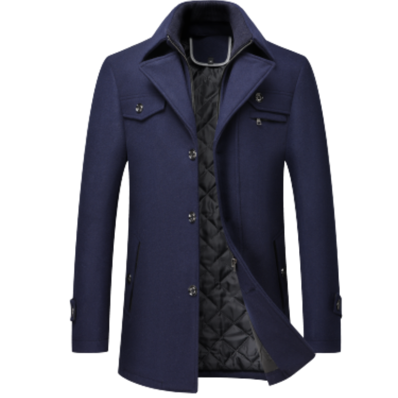 Slim Fit Trench Coat for Men