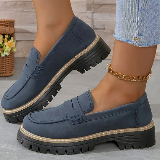 Structured Upper Slip-On Loafers for Women