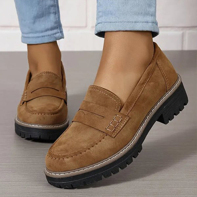 Structured Upper Slip-On Loafers for Women