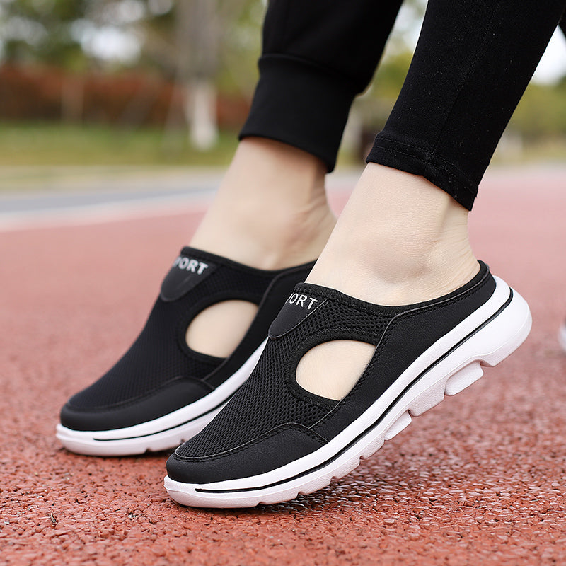 Slip-On Sandals Men – Mesh Upper & Flat Sole