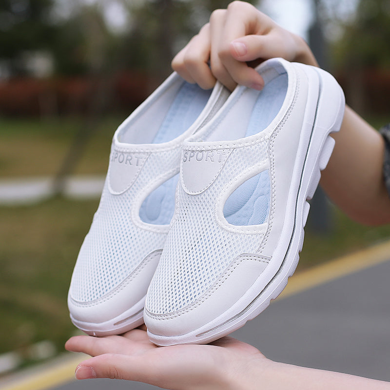 Slip-On Sandals Men – Mesh Upper & Flat Sole