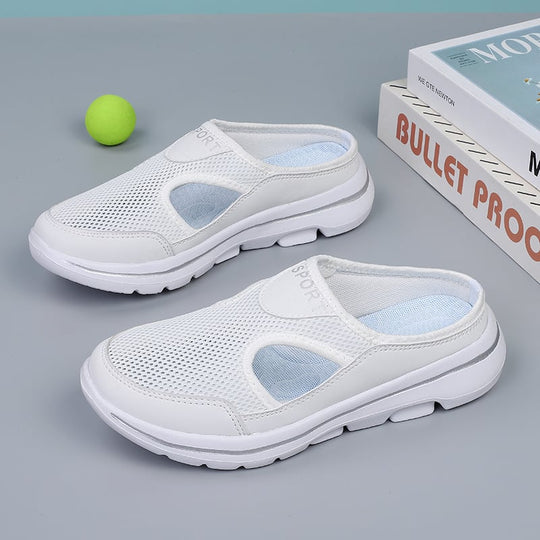 Slip-On Sandals Men – Mesh Upper & Flat Sole
