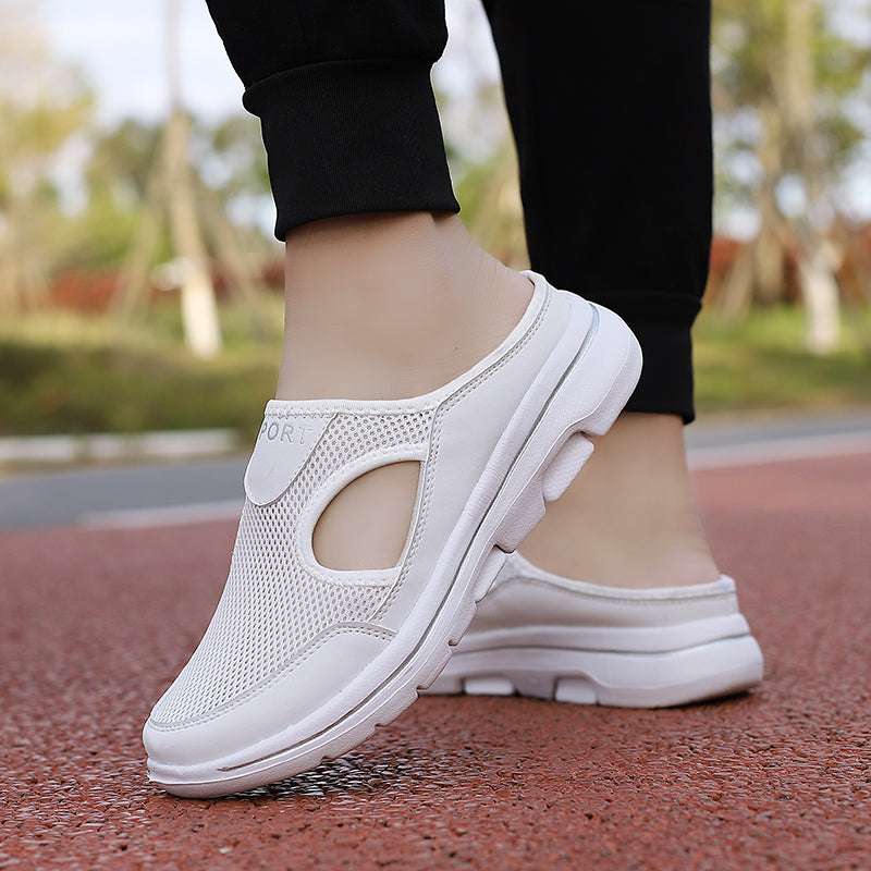 Slip-On Sandals Men – Mesh Upper & Flat Sole