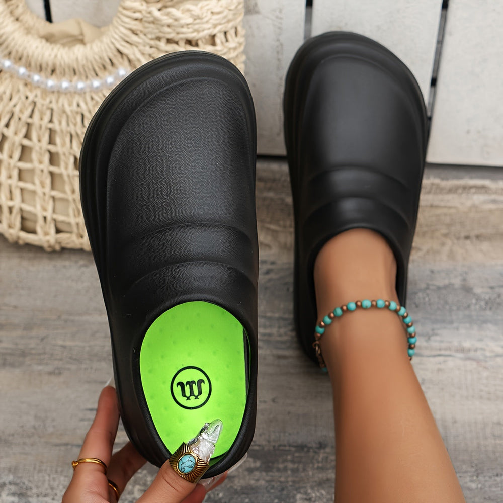 Slip-On Clogs with Ridged Sole for Unisex