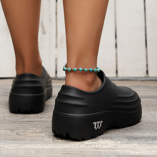 Slip-On Clogs with Ridged Sole for Unisex