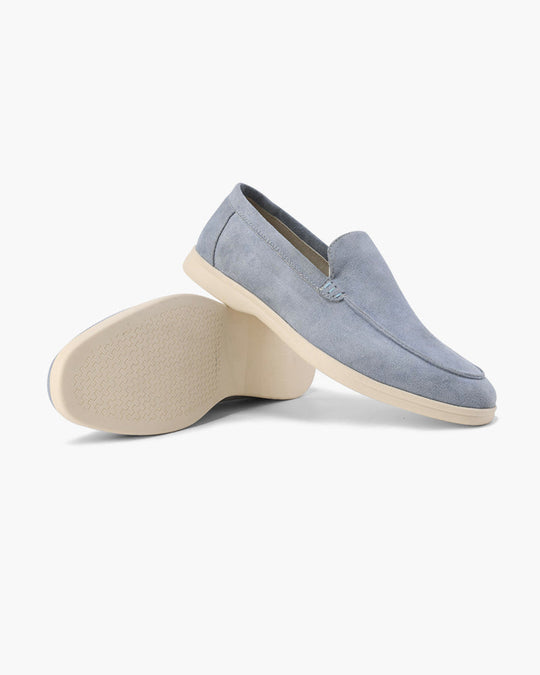 Slip-On Loafers with Contrast Sole for Men