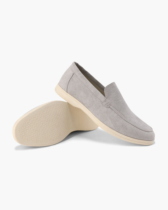 Slip-On Loafers with Contrast Sole for Men