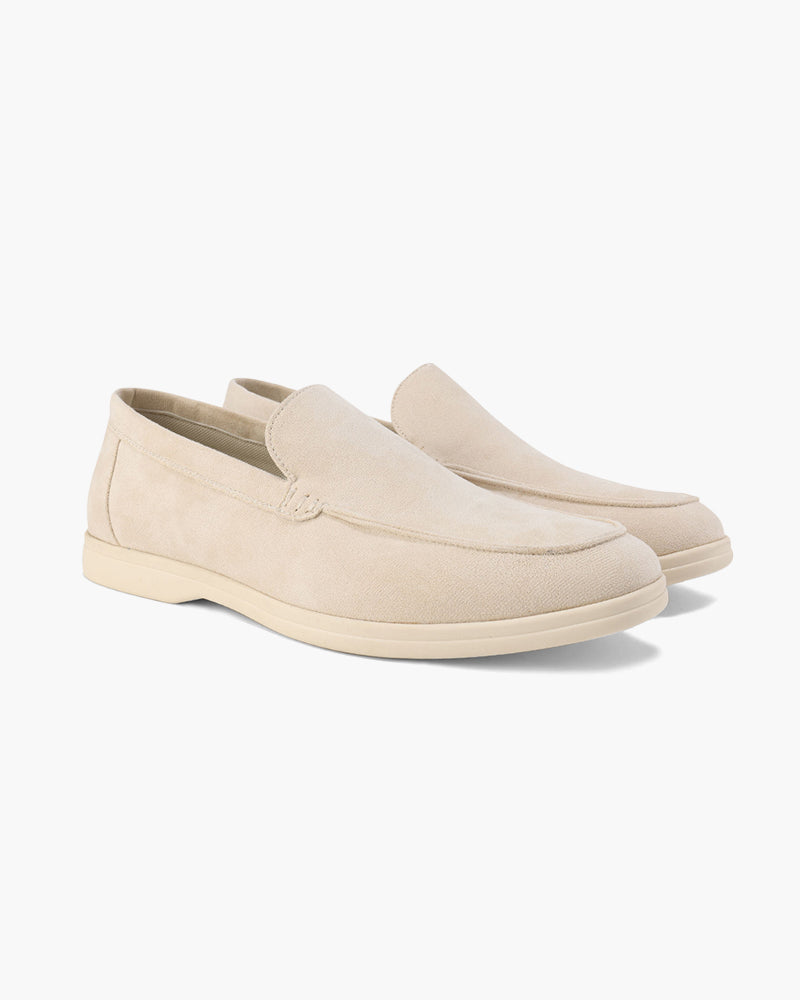 Slip-On Loafers with Contrast Sole for Men